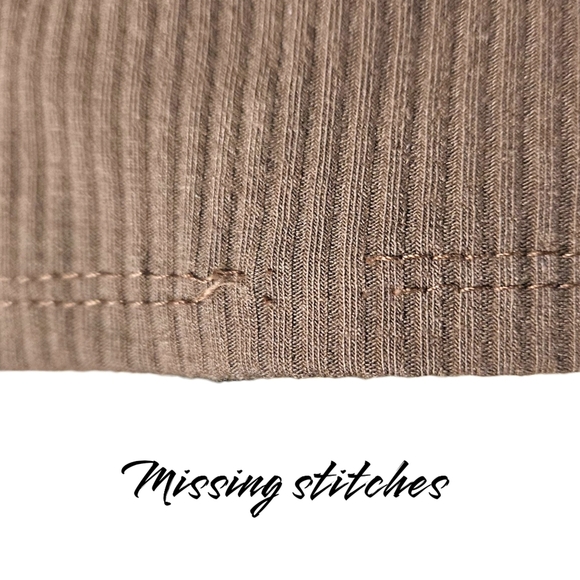 Y2K Ribbed Long Sleeve Top Chest Cutout Brown M Stretchy Fitted Baddie 2000s - Picture 11 of 11